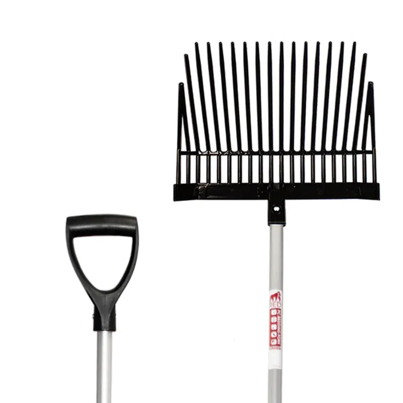 Red Gorilla Short Bedding Fork with D Handle in Black-1